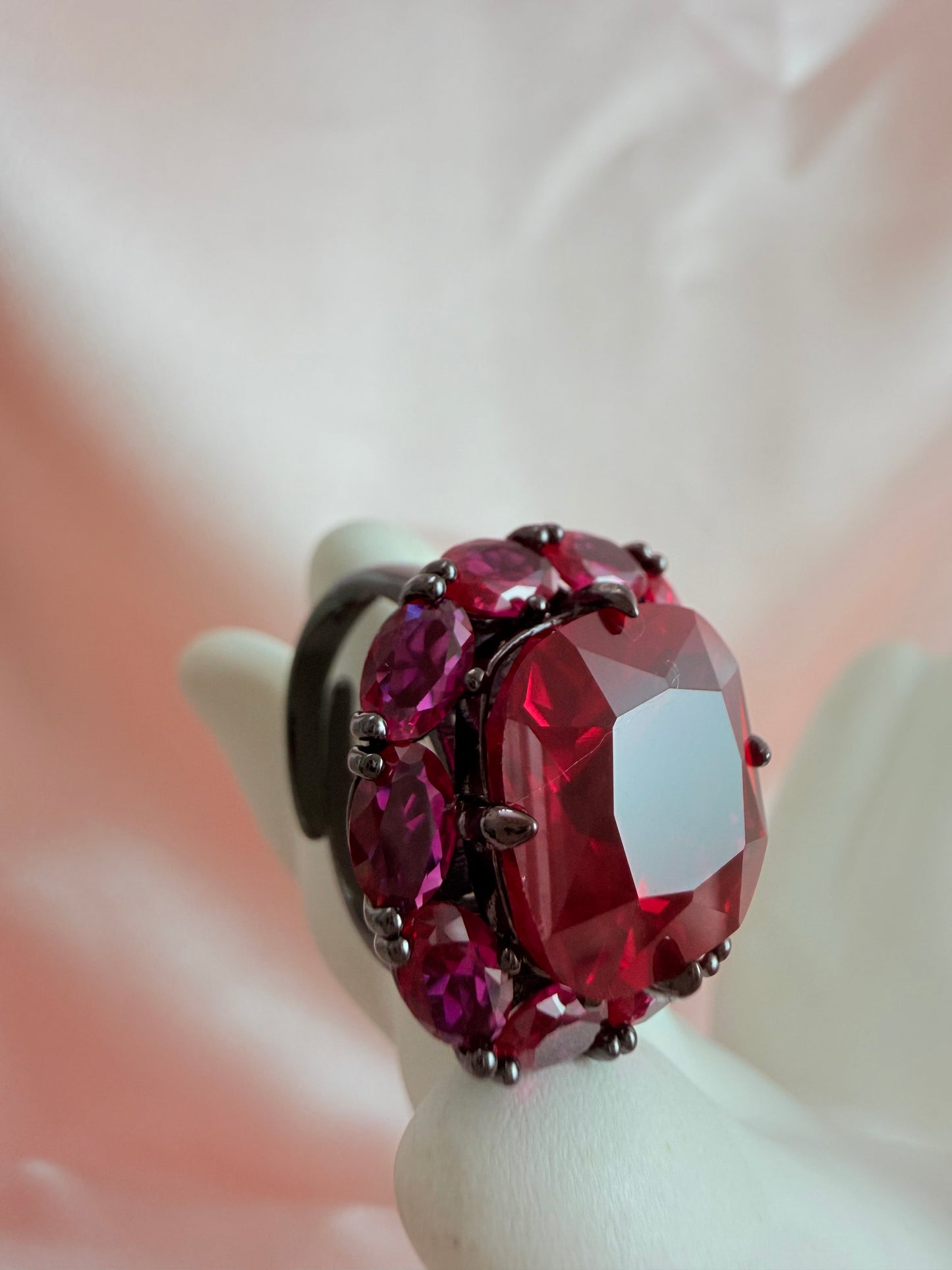 Turkish Zultanite Red cocktail Ring