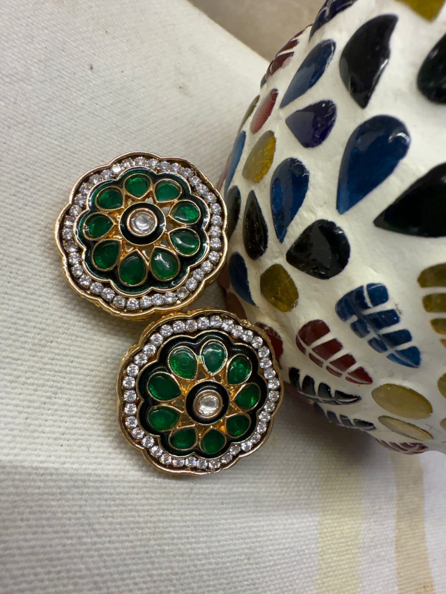 ✨Kundan Meenakari tops✨
