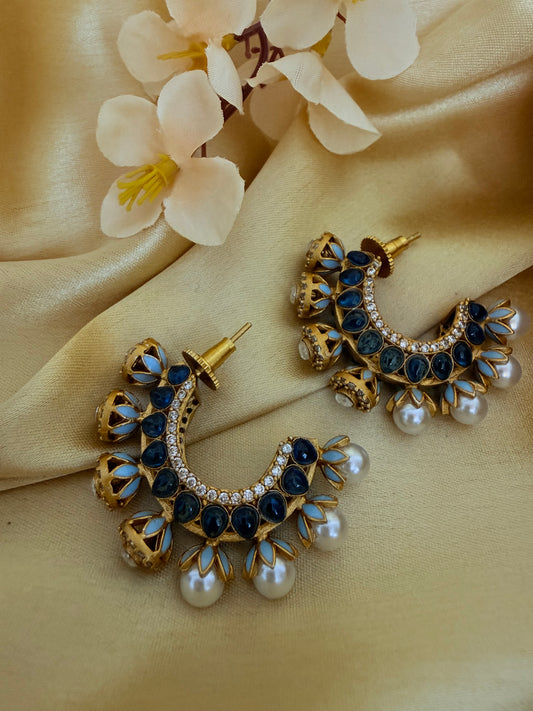 ✨Royal Navy Amrapali Earrings ✨