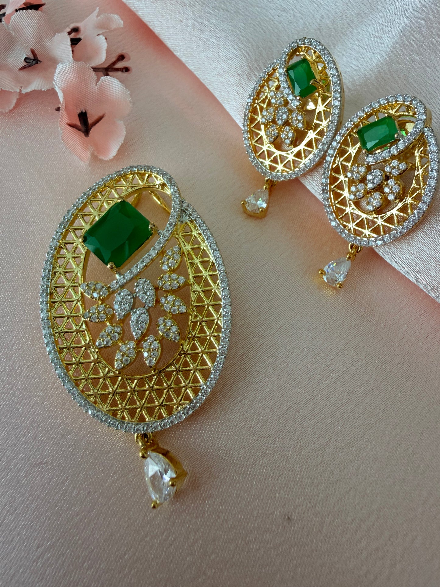 💎AD pendant set- Ruby/Emerald💎