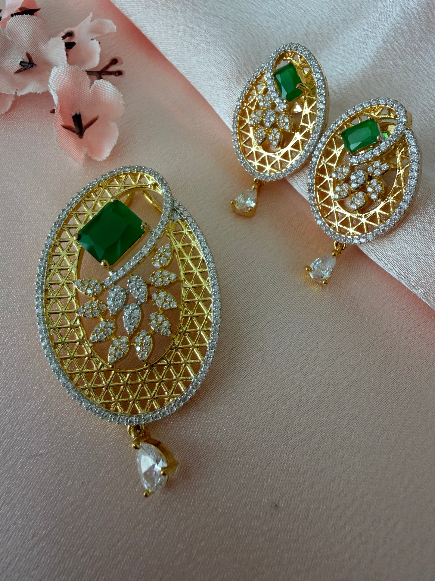 💎AD pendant set- Ruby/Emerald💎