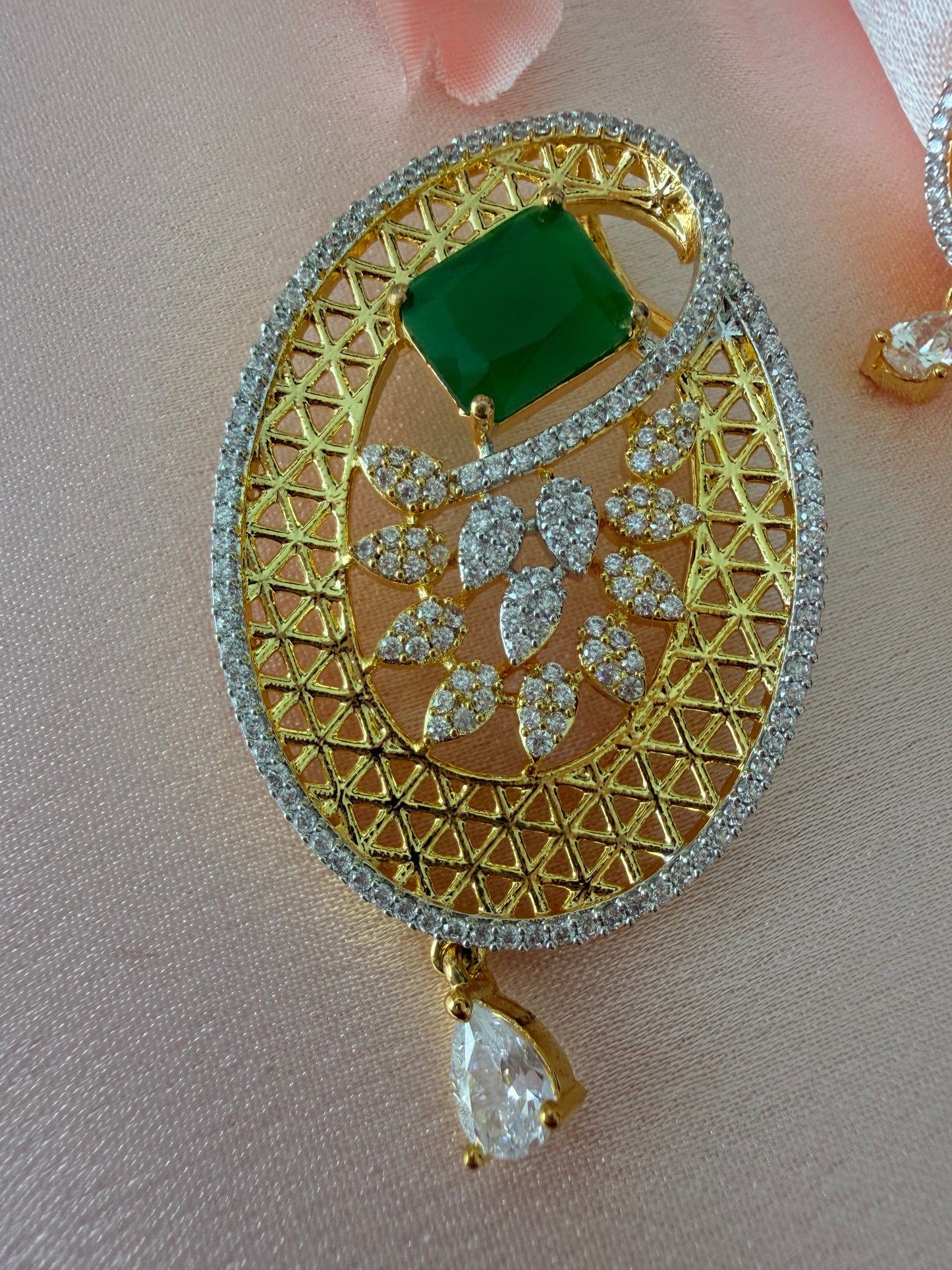 💎AD pendant set- Ruby/Emerald💎