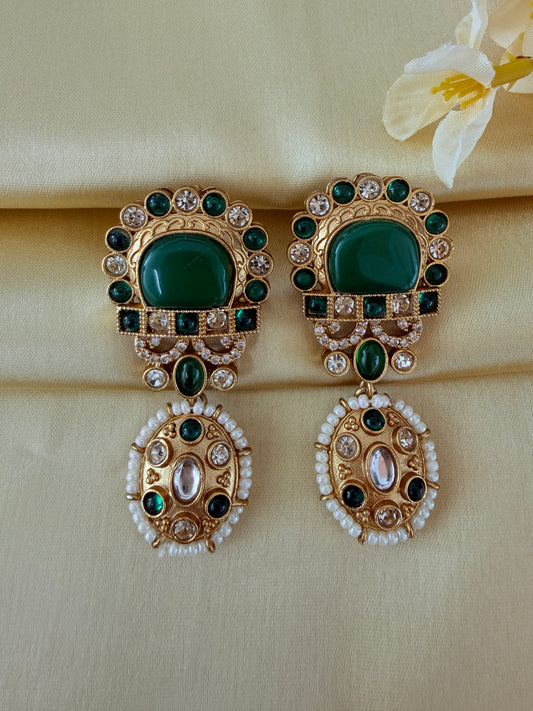 ✨Brass gold plated drop earrings ✨