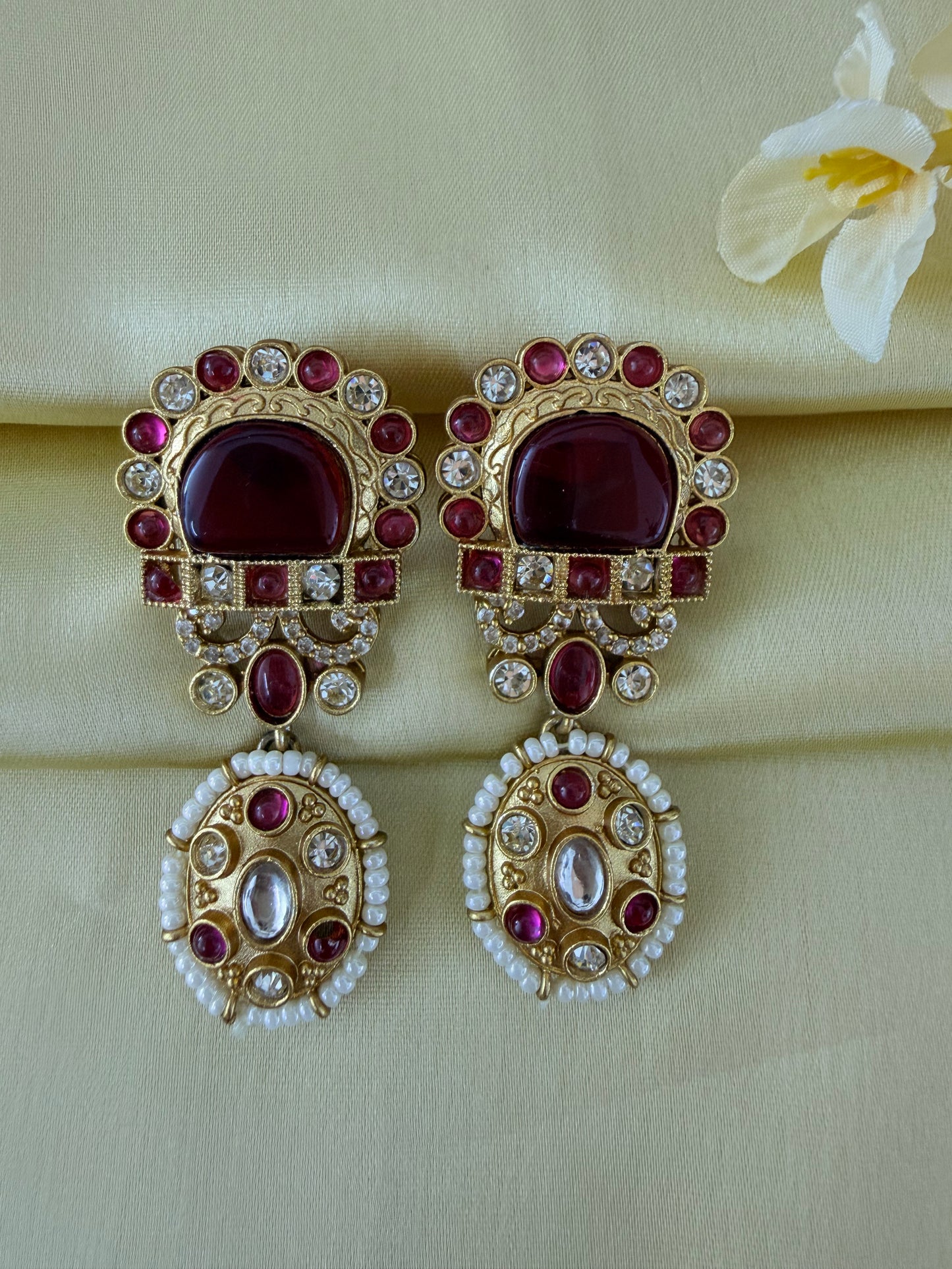 ✨Brass gold plated drop earrings ✨