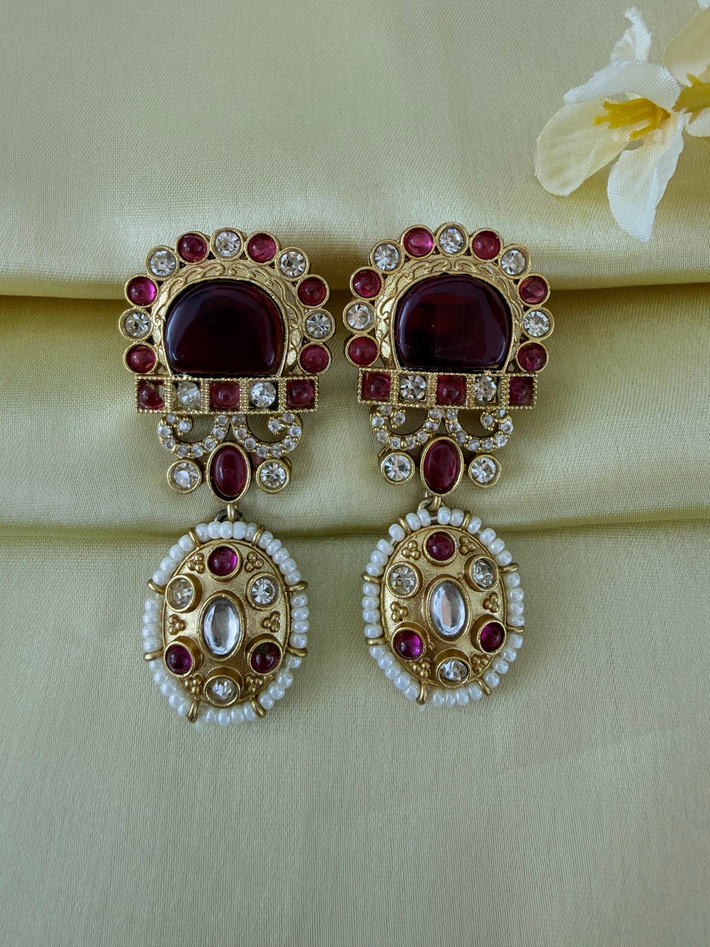 ✨Brass gold plated drop earrings ✨