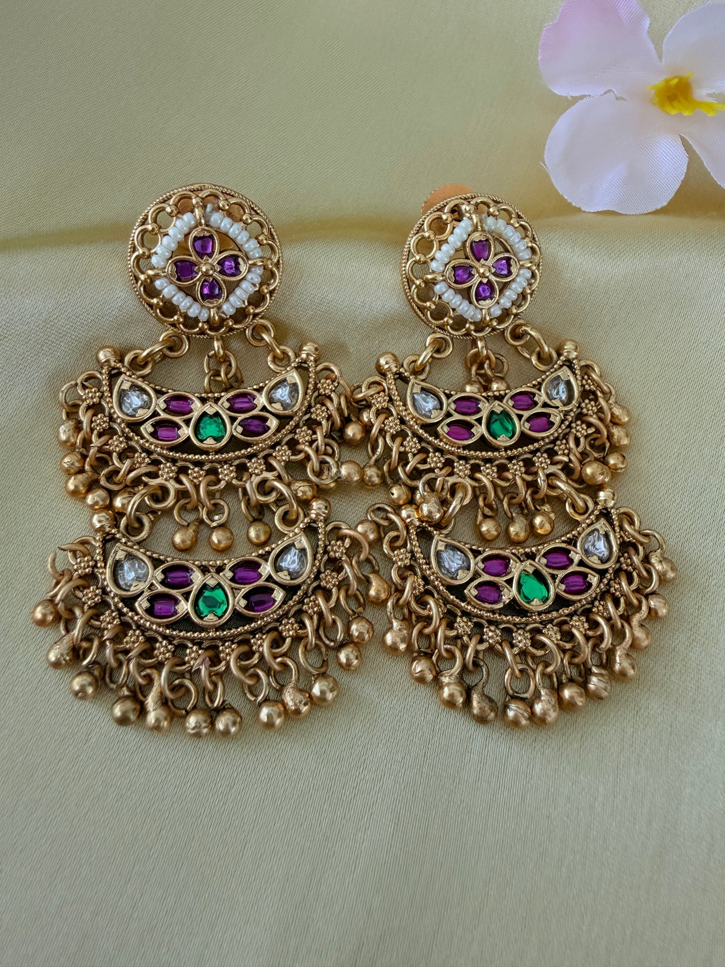 🌙✨Royal Chandbali Earrings ✨🌙