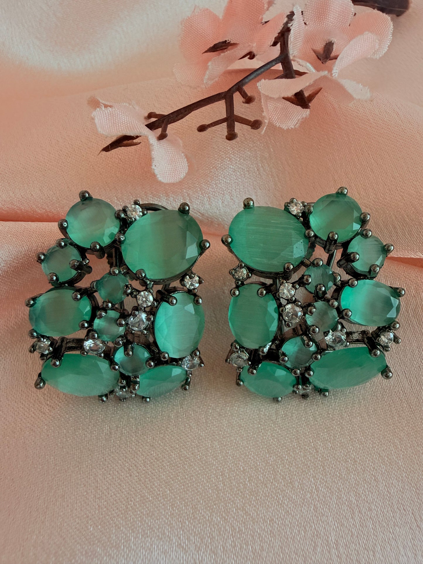 Mint Aura Designer Studs