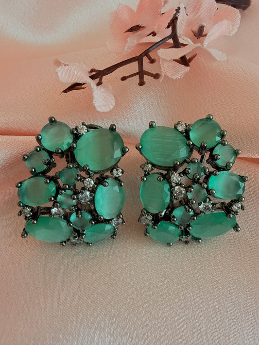 Mint Aura Designer Studs