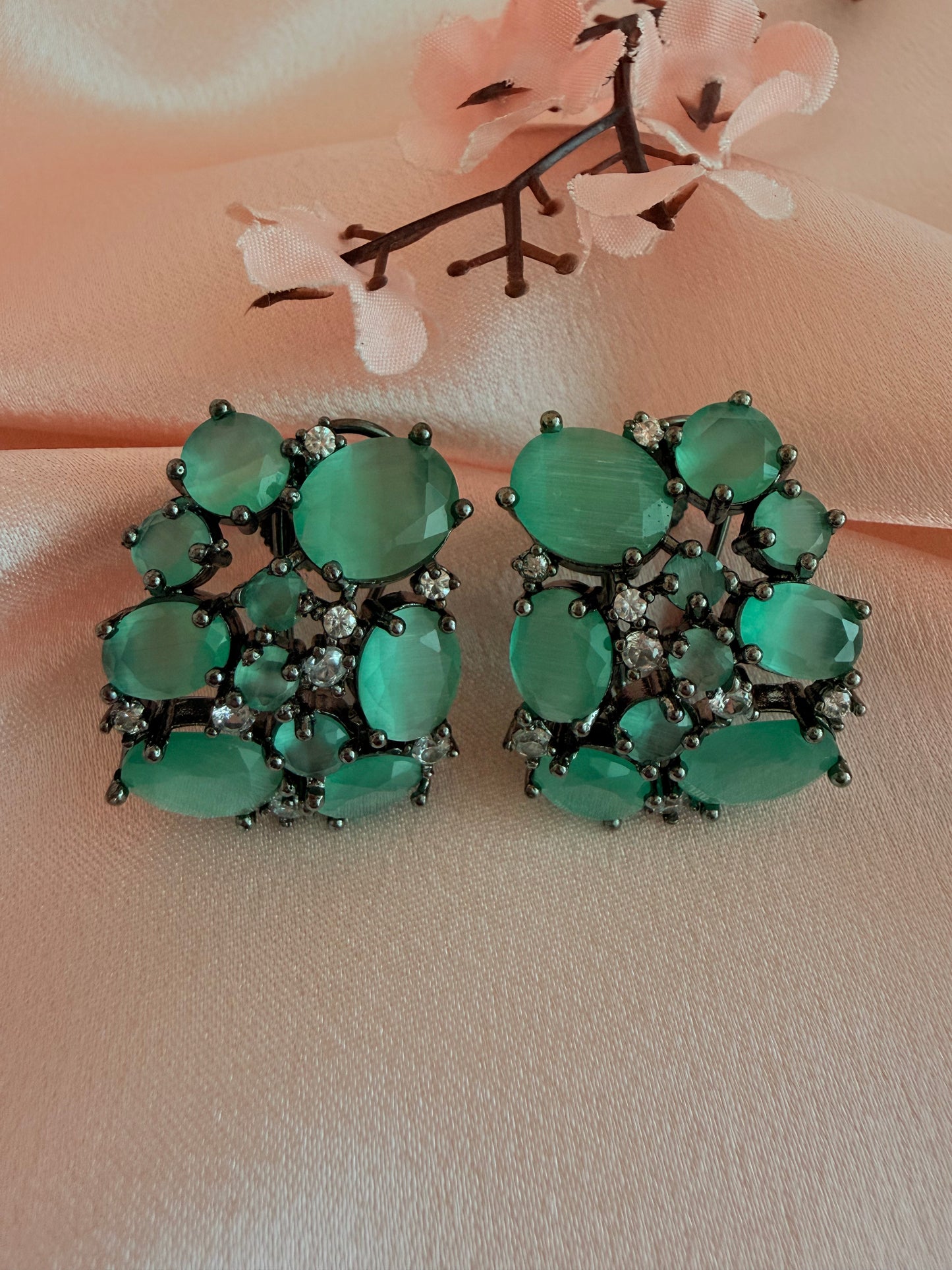 Mint Aura Designer Studs