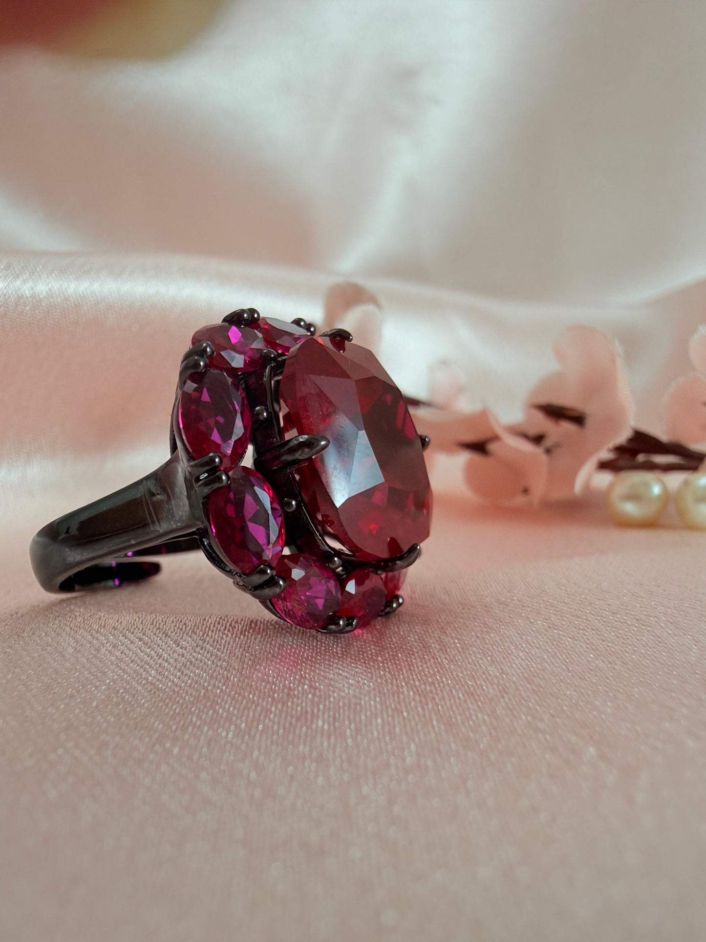 Turkish Zultanite Red cocktail  Ring