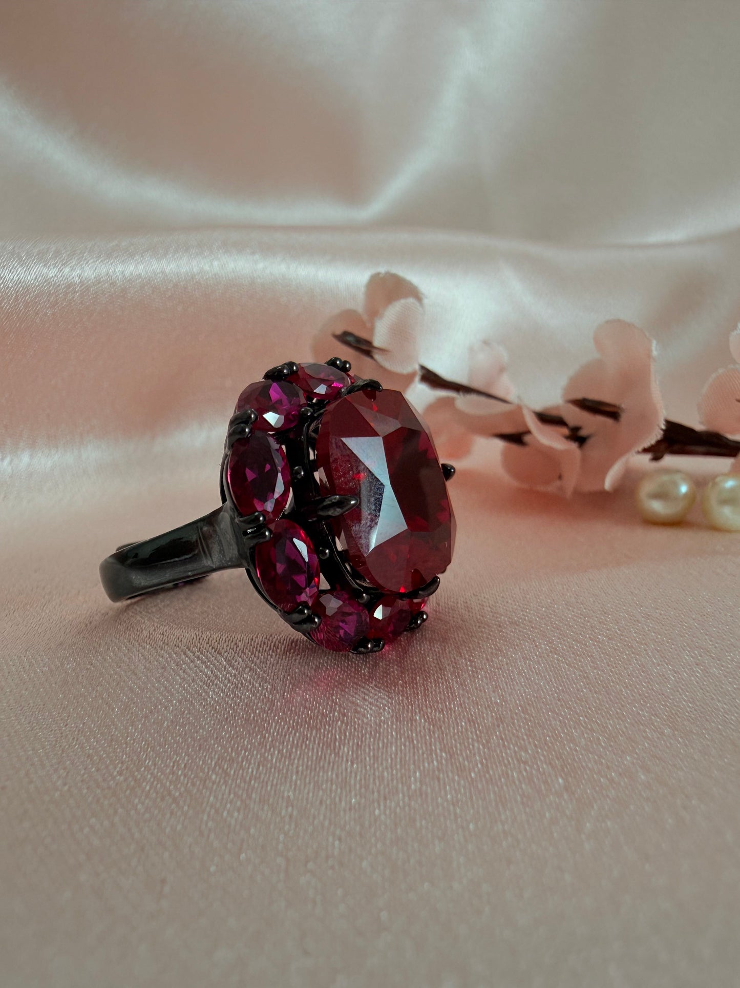 Turkish Zultanite Red cocktail  Ring