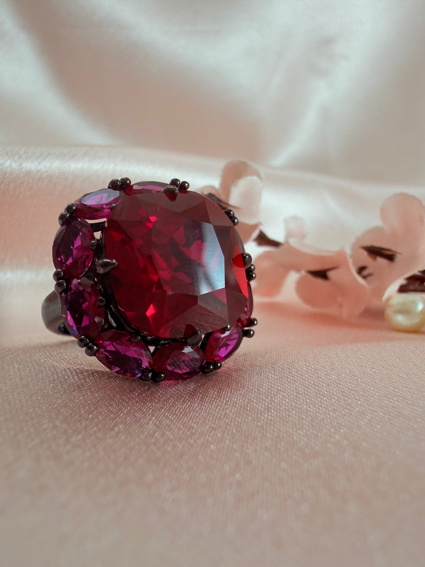 Turkish Zultanite Red cocktail  Ring