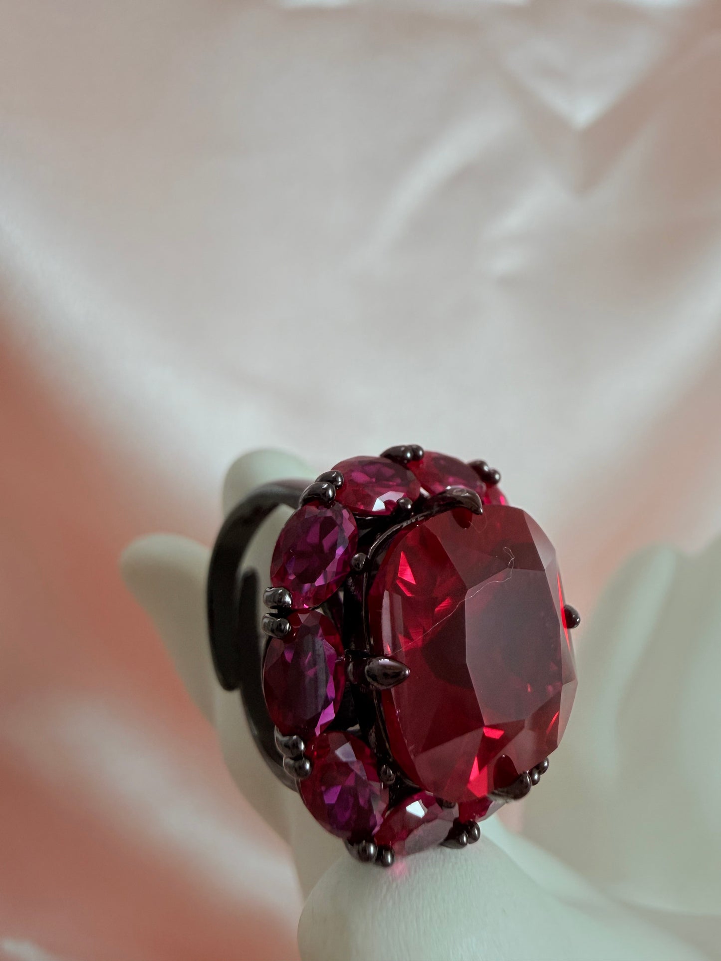 Turkish Zultanite Red cocktail  Ring
