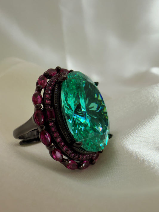 Turkish Zultanite Green Adjustable Ring ✨