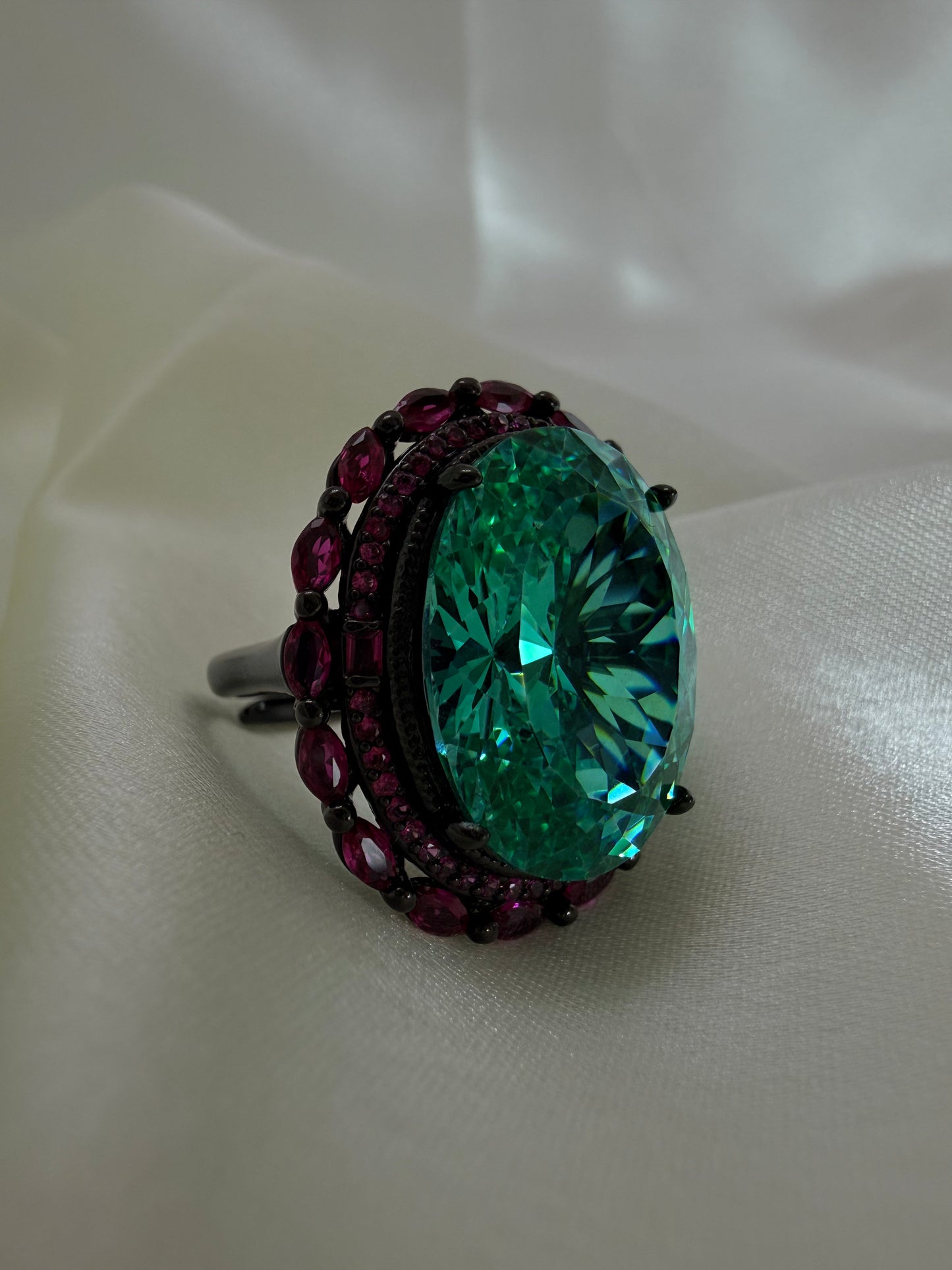 Turkish Zultanite Green Adjustable Ring ✨