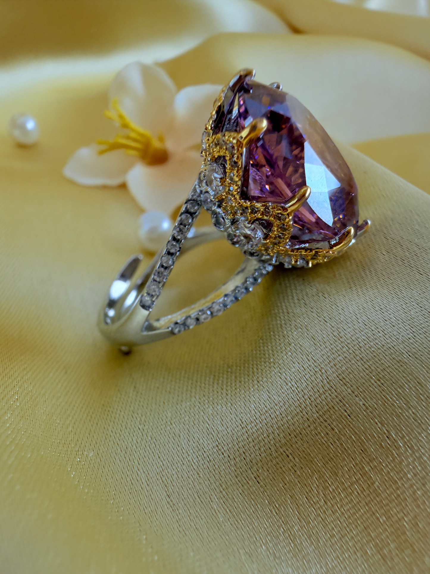 💍 Turkish Zultanite Premium Pink Statement Ring