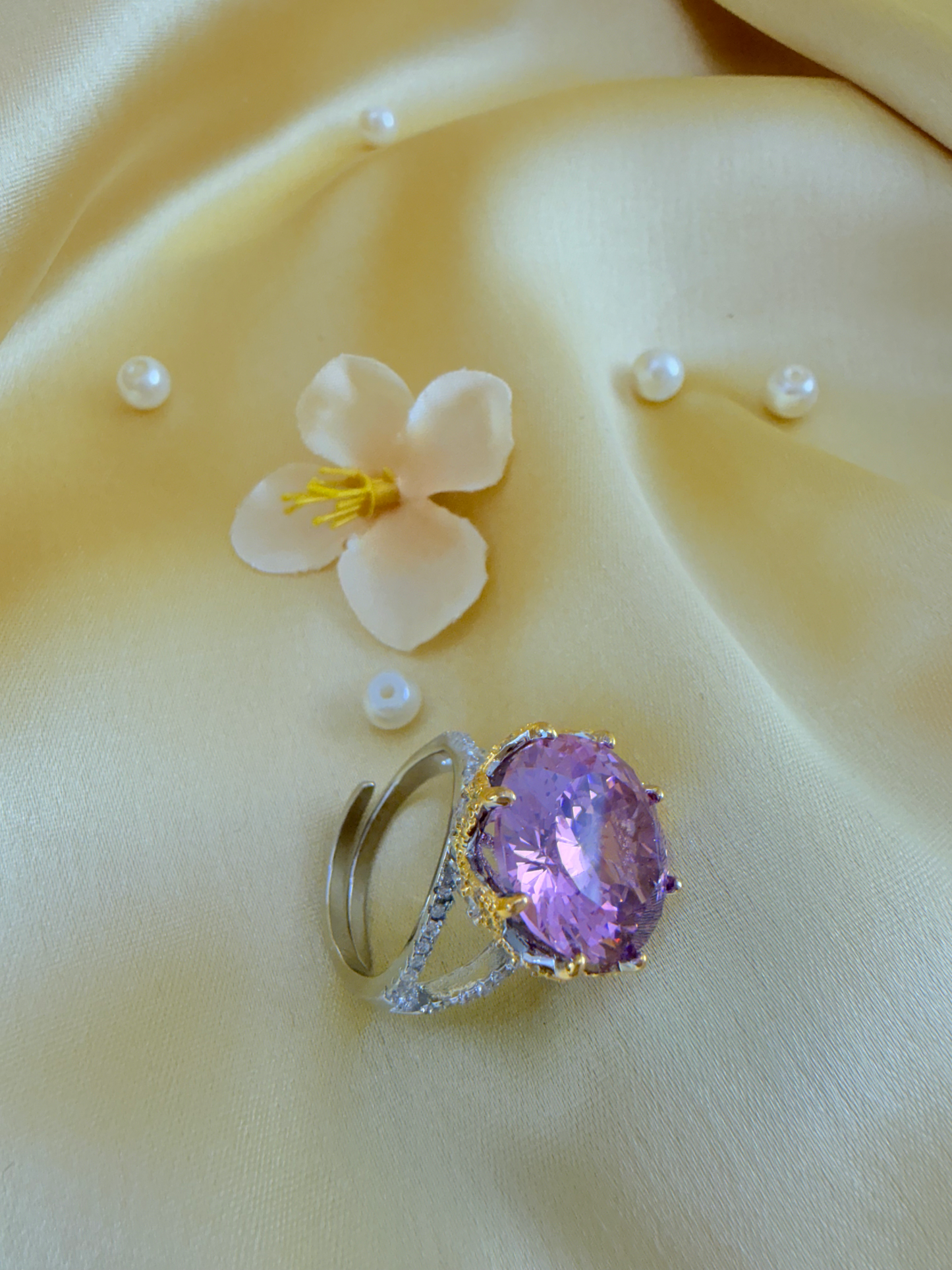 💍 Turkish Zultanite Premium Pink Statement Ring