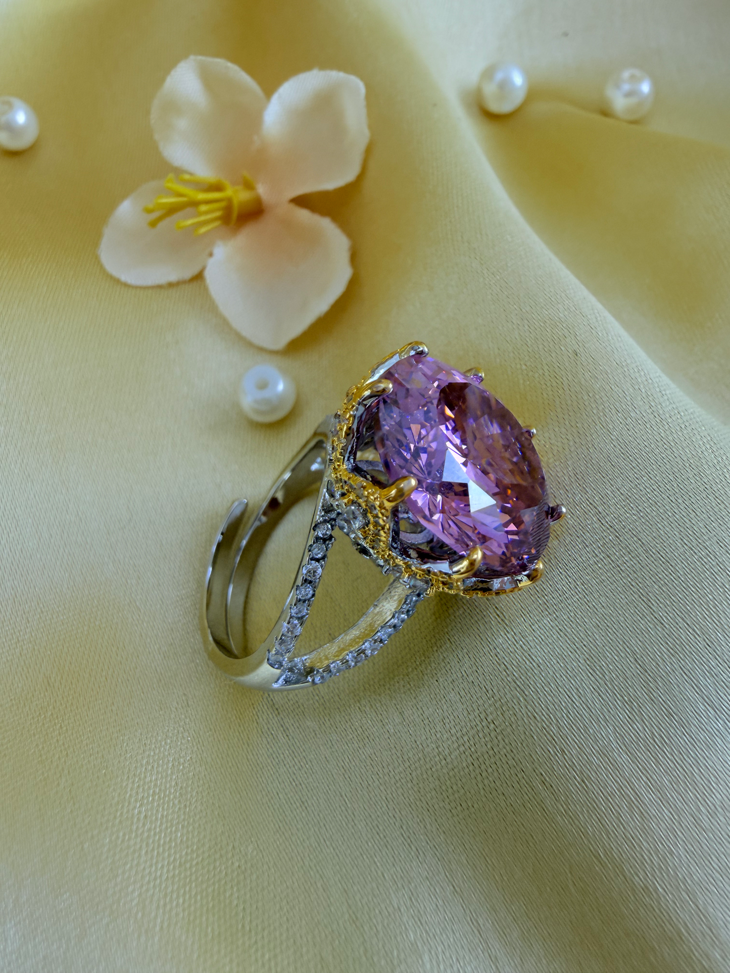 💍 Turkish Zultanite Premium Pink Statement Ring