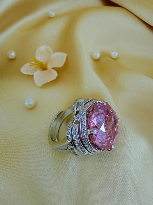 Turkish Zultanite Pink Statement Ring