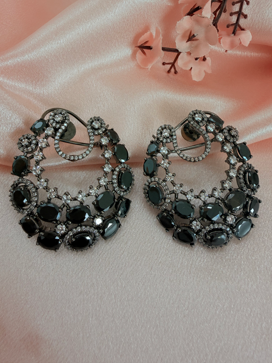 Chandbali-style statement hoops