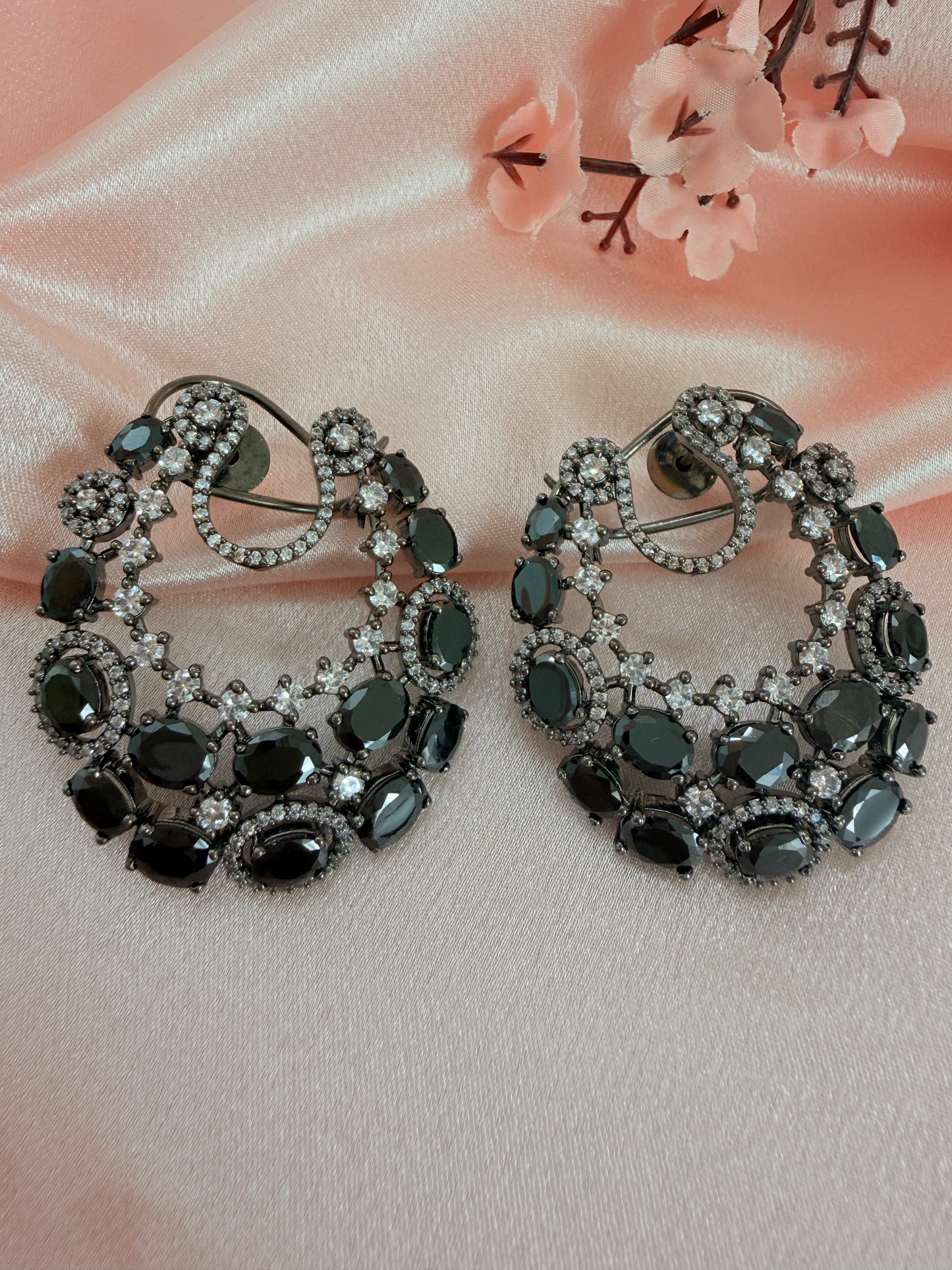 Chandbali-style statement hoops