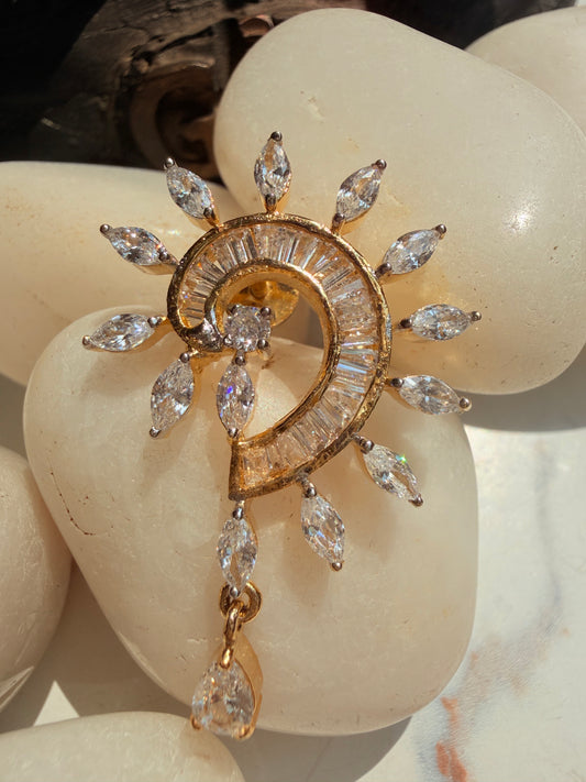 ✨Premium cubic zirconia 18k gold plating earrings ✨