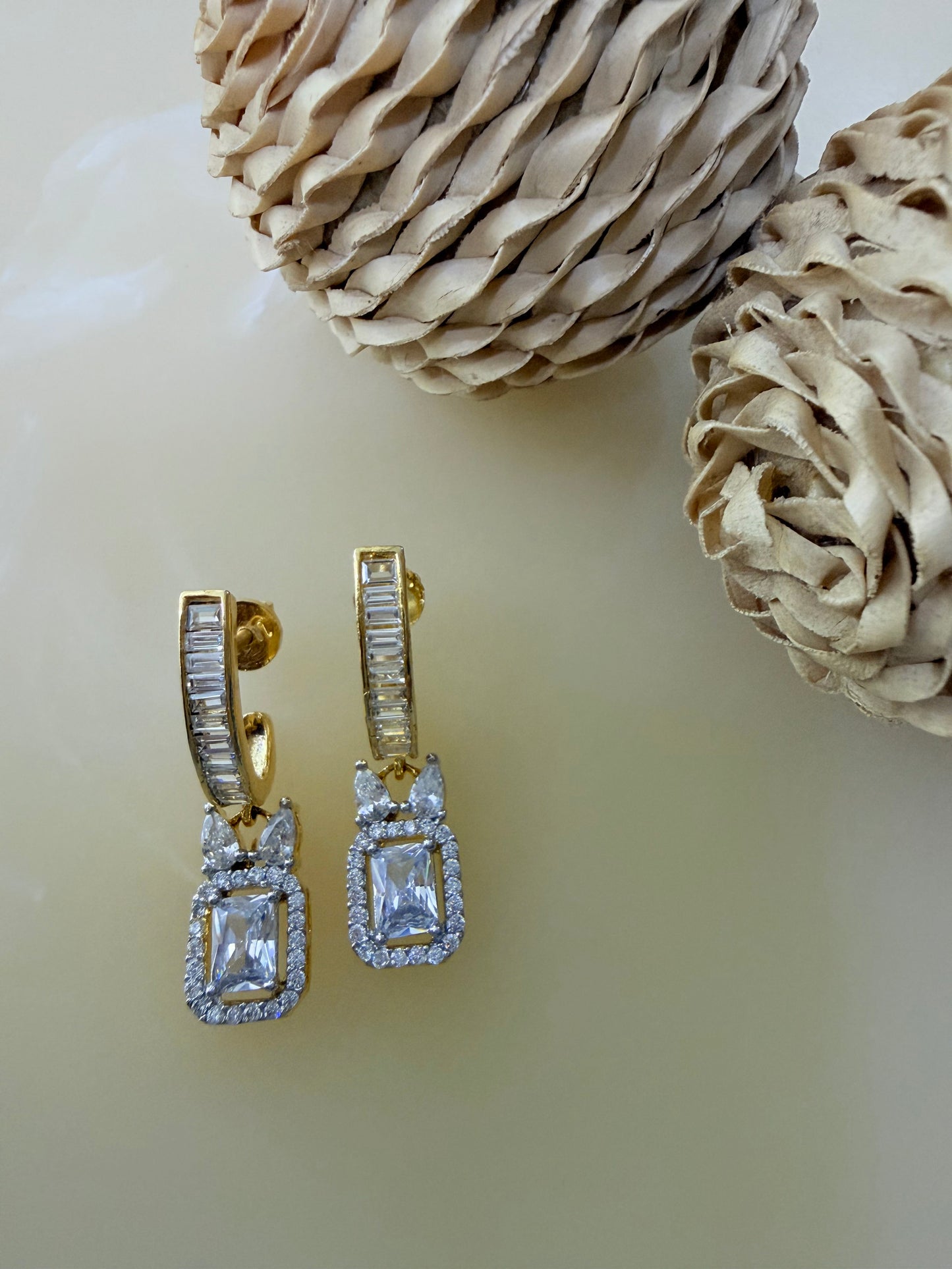 Radiant Baguette Drop Earrings