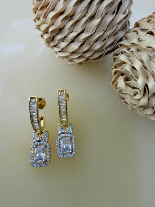 Radiant Baguette Drop Earrings