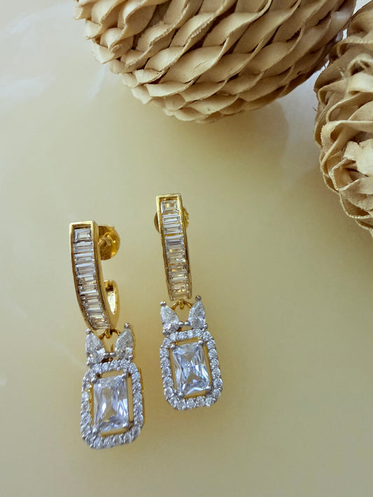 Radiant Baguette Drop Earrings