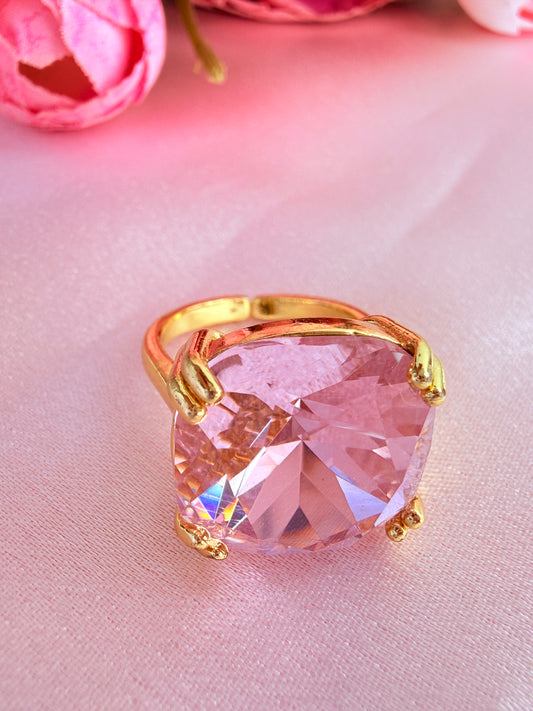 Cushion-cut Solitaire Statement Ring